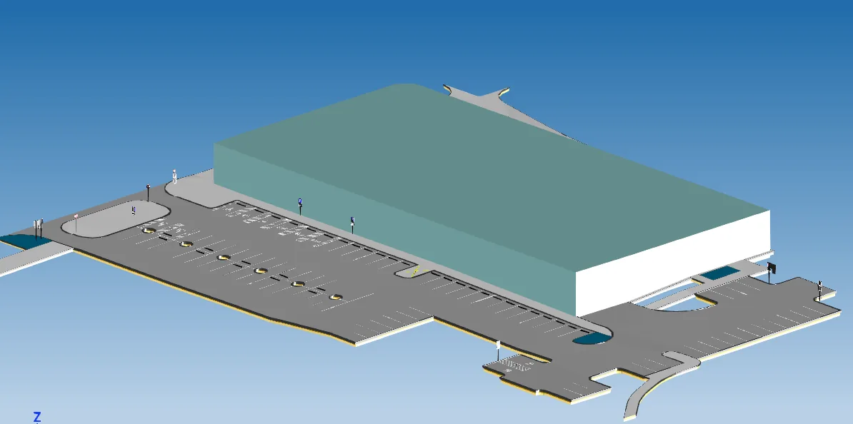 Stirnu ielas teritorijas 3D modelis